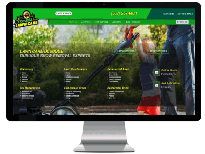 lawn care landscaping website design toughjobs digital marketing