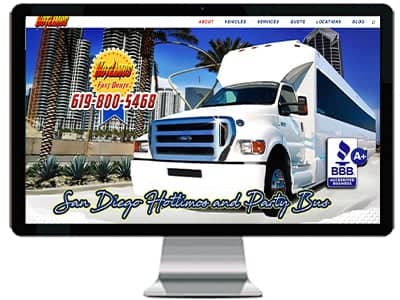 limousine website design concepts